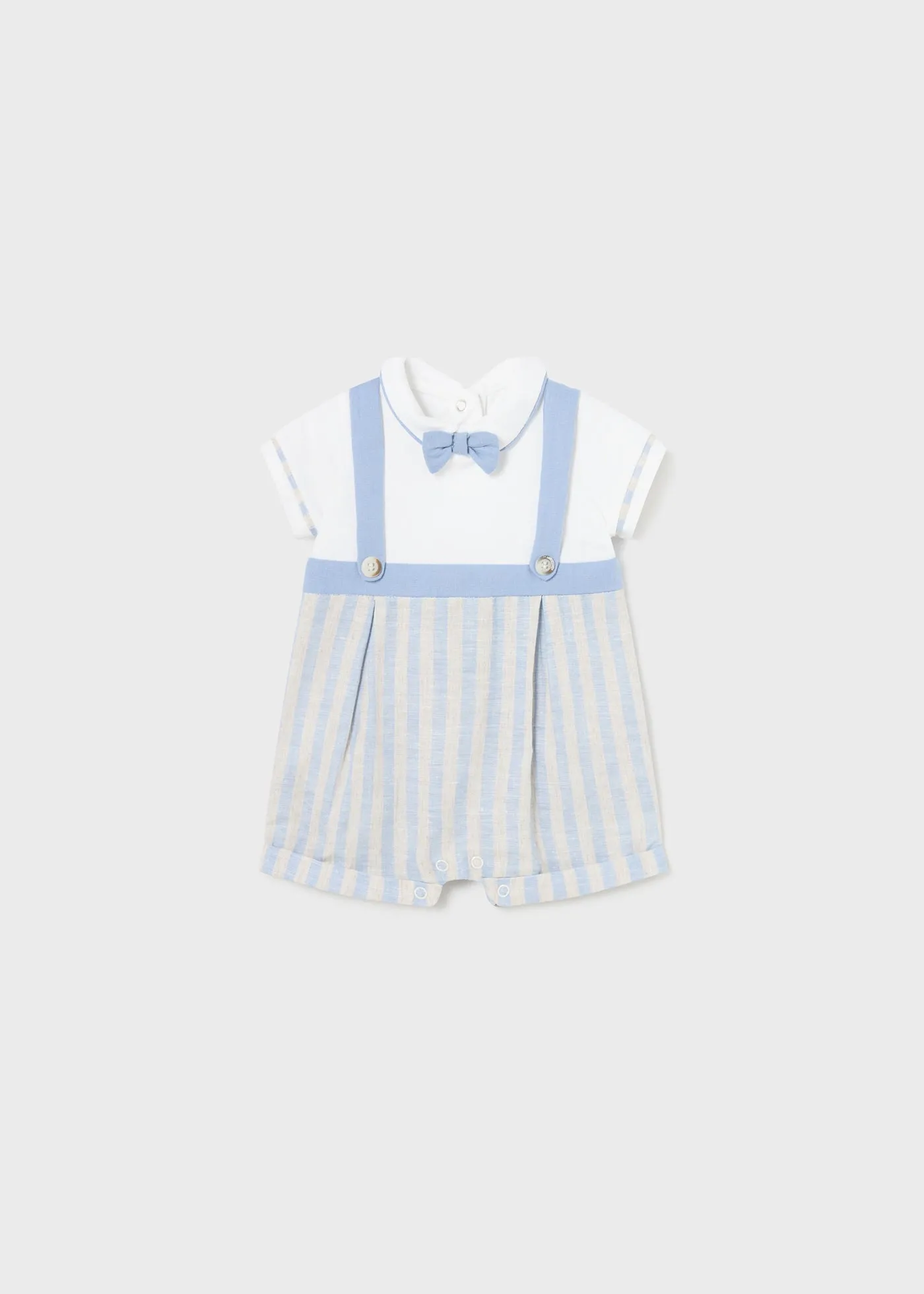 1636 - Romper w/suspender for newborn boy - Niagara