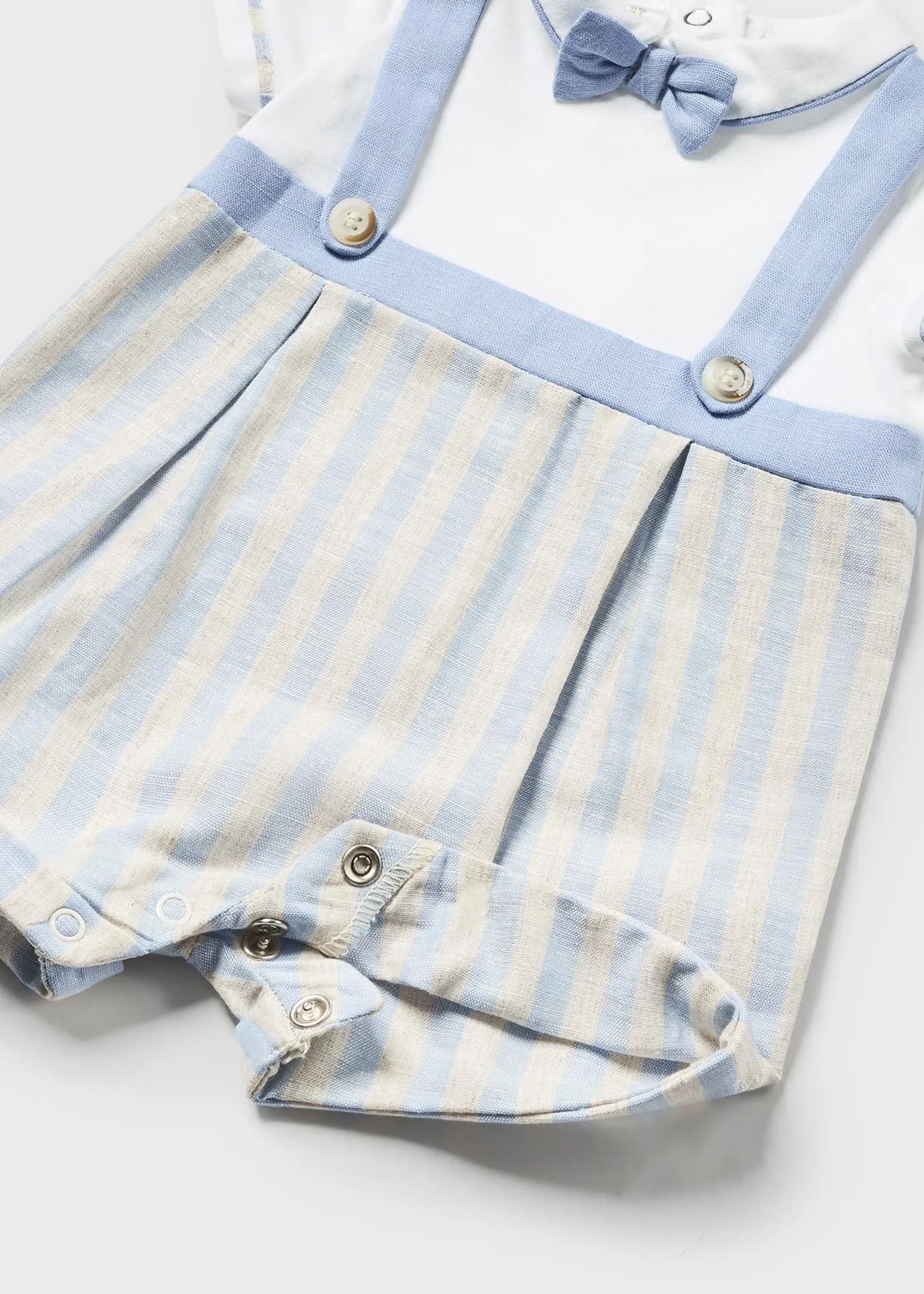 1636 - Romper w/suspender for newborn boy - Niagara