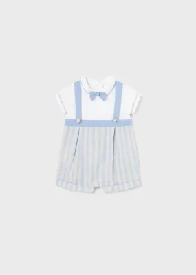 1636 - Romper w/suspender for newborn boy - Niagara