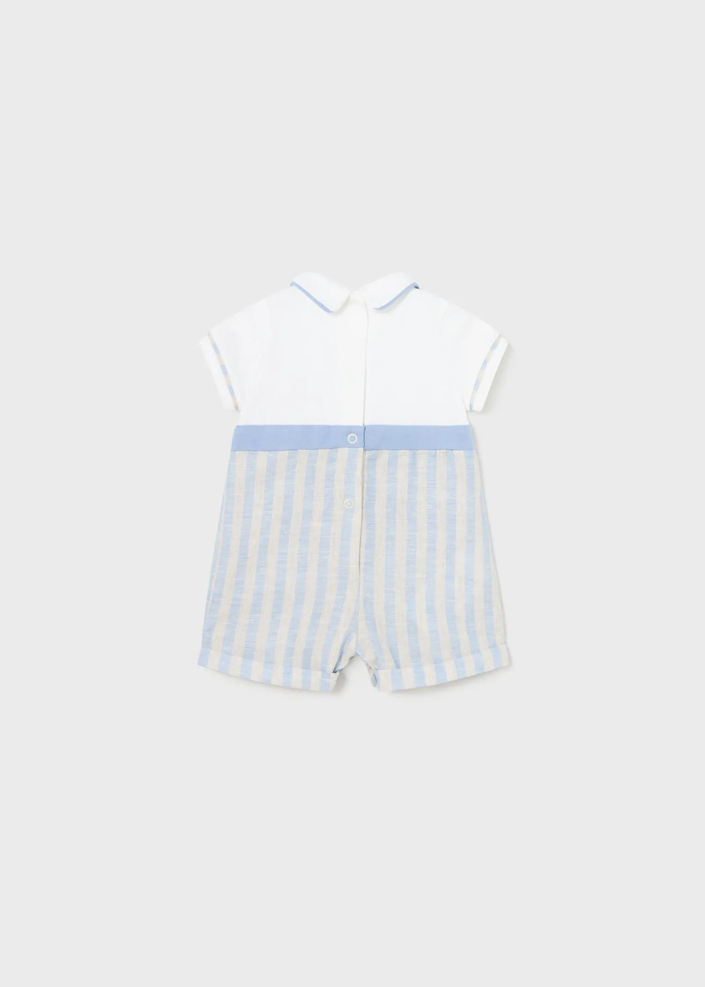 1636 - Romper w/suspender for newborn boy - Niagara