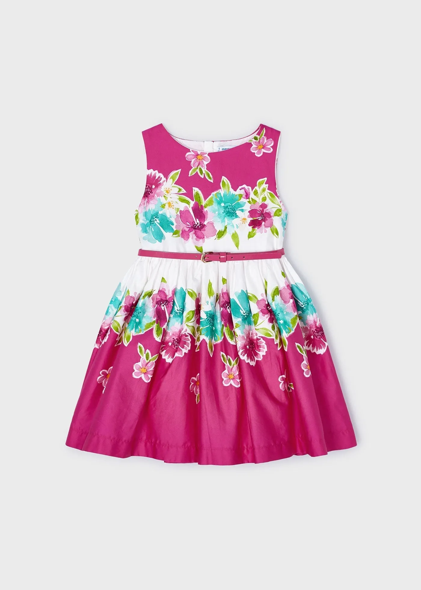 3921 - Dress for girl - Fuchsia