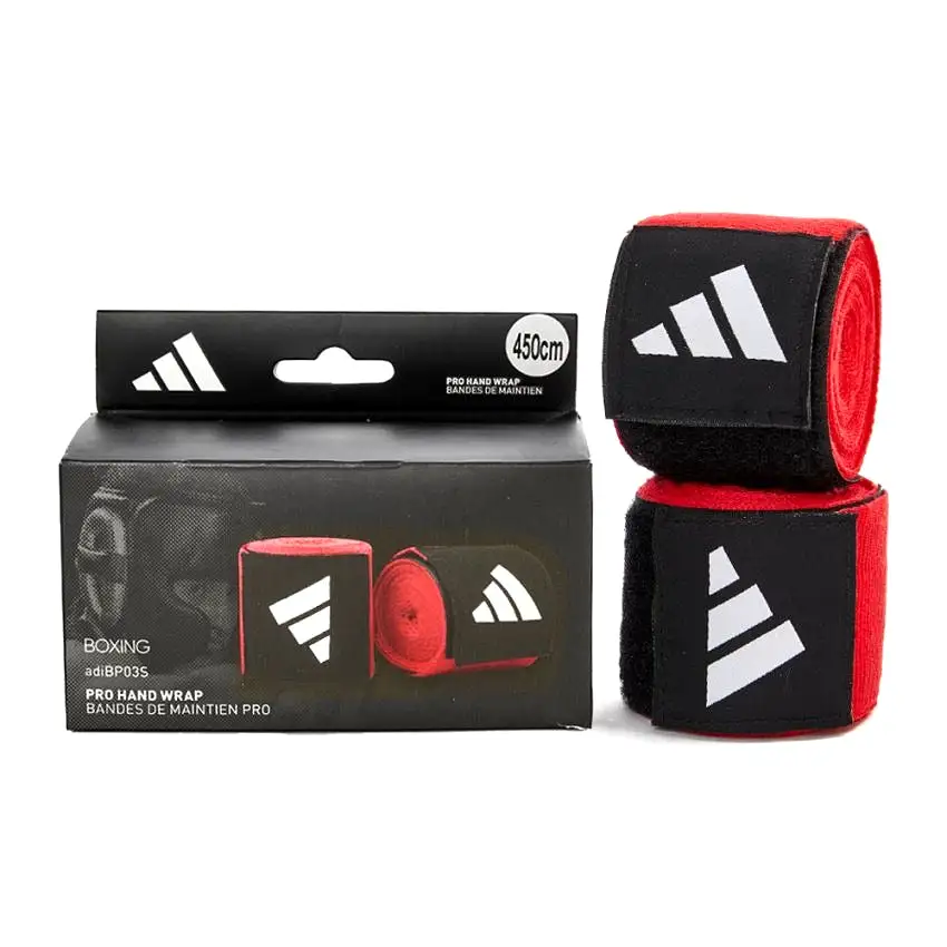 adidas 4.5m Red Boxing Pair Hand Wraps