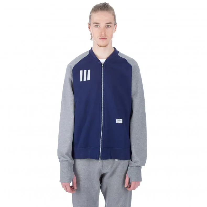 adidas Originals x Bedwin & The Heartbreakers Sweat Track Top (Dark Blue/Core Heather)