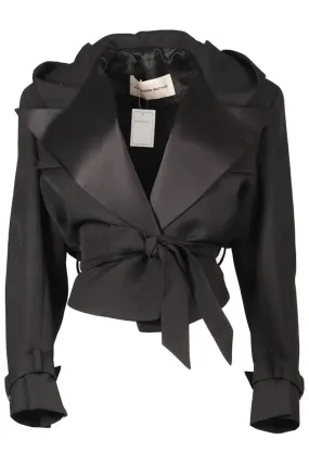 ALEXANDRE VAUTHIER 2023 BELTED WOOL BLEND JACKET FR 38 UK 10