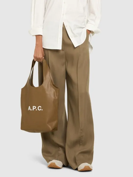 A.P.C.   Small Ninon faux leather tote bag 