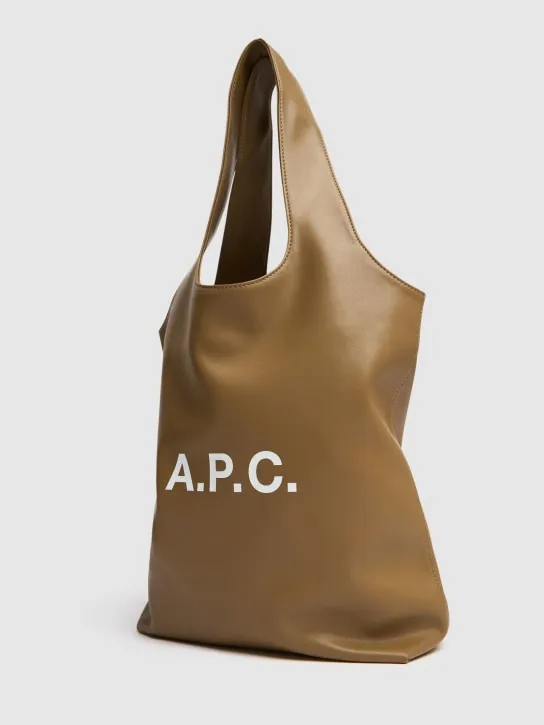 A.P.C.   Small Ninon faux leather tote bag 