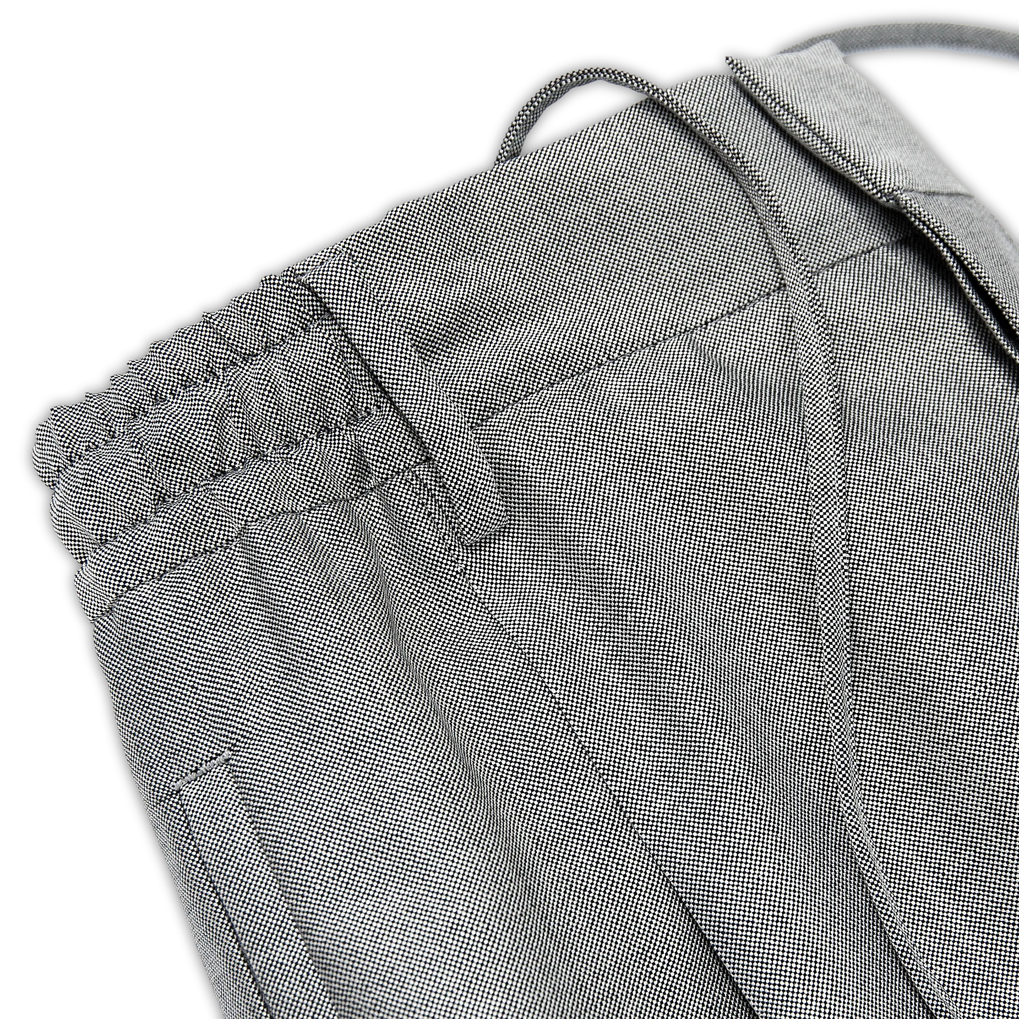 Archer easy active pants drawstring in wool and silk(stone grey melange)