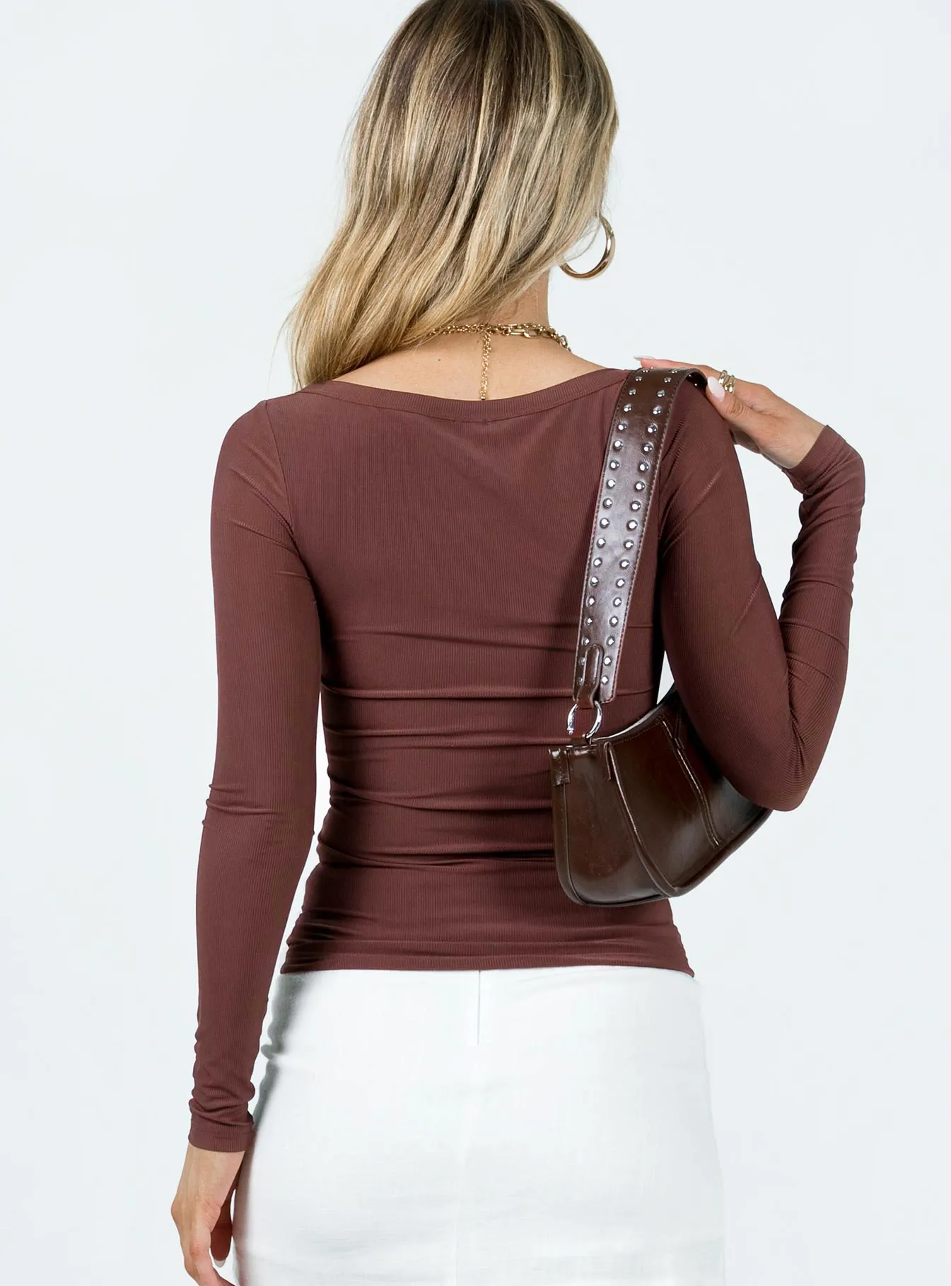 Arthie Long Sleeve Top Brown