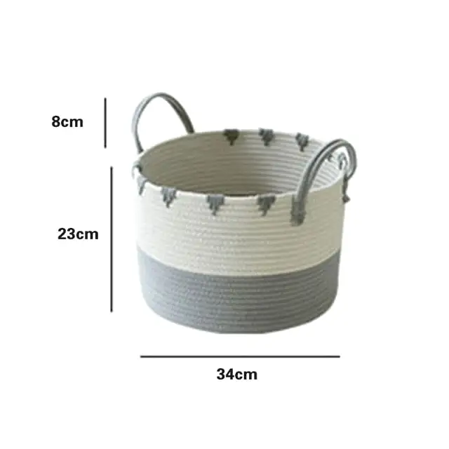 Ashore Shop Classic Rope Woven Style Basket Storage Container