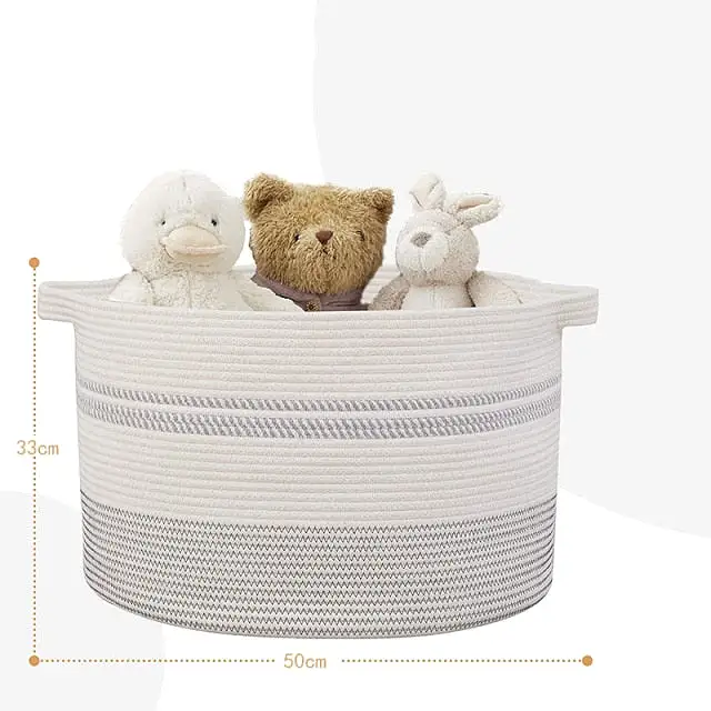 Ashore Shop Classic Rope Woven Style Basket Storage Container