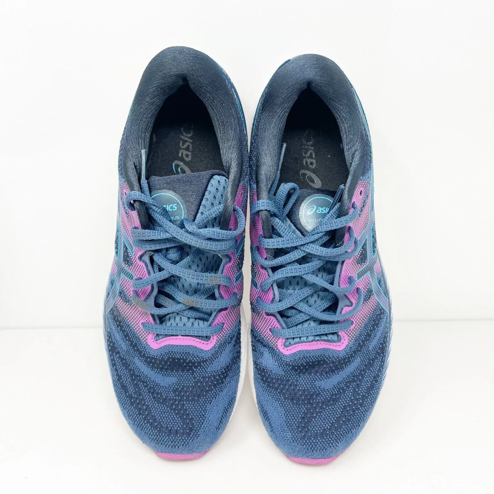 Asics Womens Gel Nimbus 23 1012A885 Blue Running Shoes Sneakers Size 10