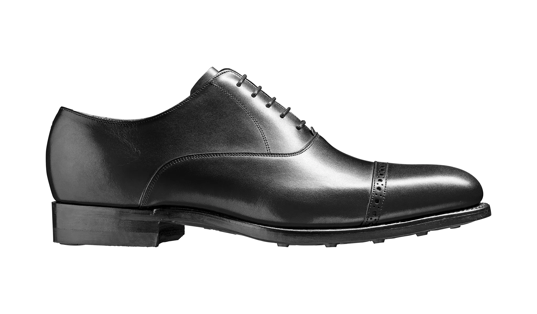 Barker Burford  Smart toe-cap Oxford Shoe  -Black Calf