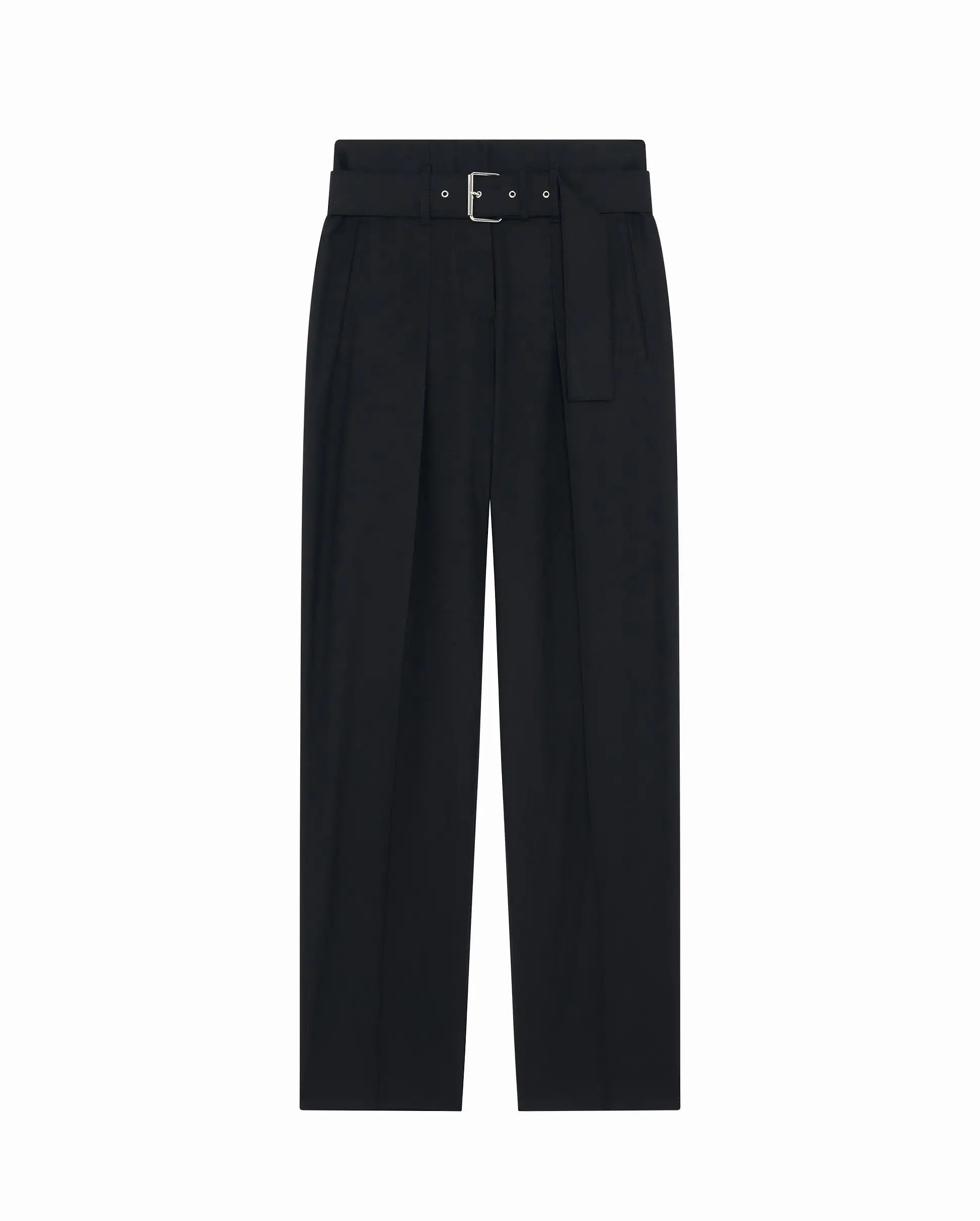 BENET WOOL CARROT PANTS / BLACK