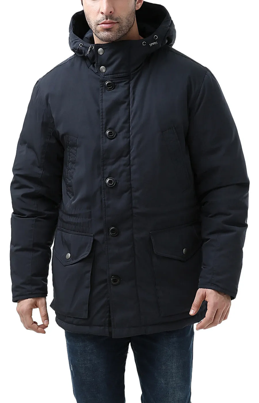 BGSD Men's Tommy Hooded Waterproof Down Parka Coat