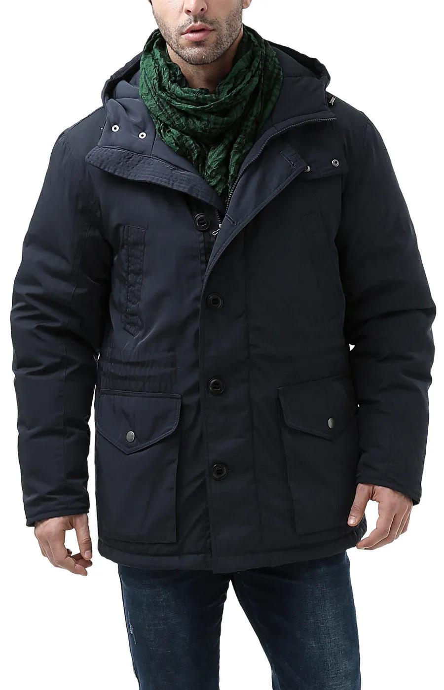 BGSD Men's Tommy Hooded Waterproof Down Parka Coat