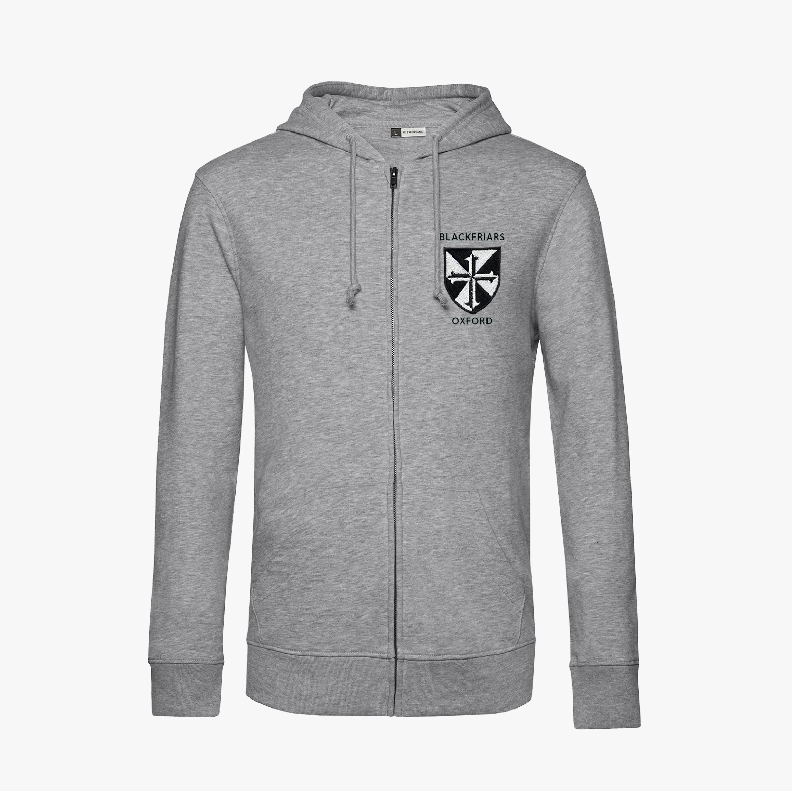 Blackfriars Men's Organic Embroidered Zip Hoodie