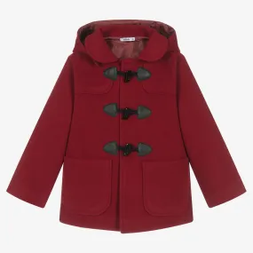 Boys Red Duffle Coat