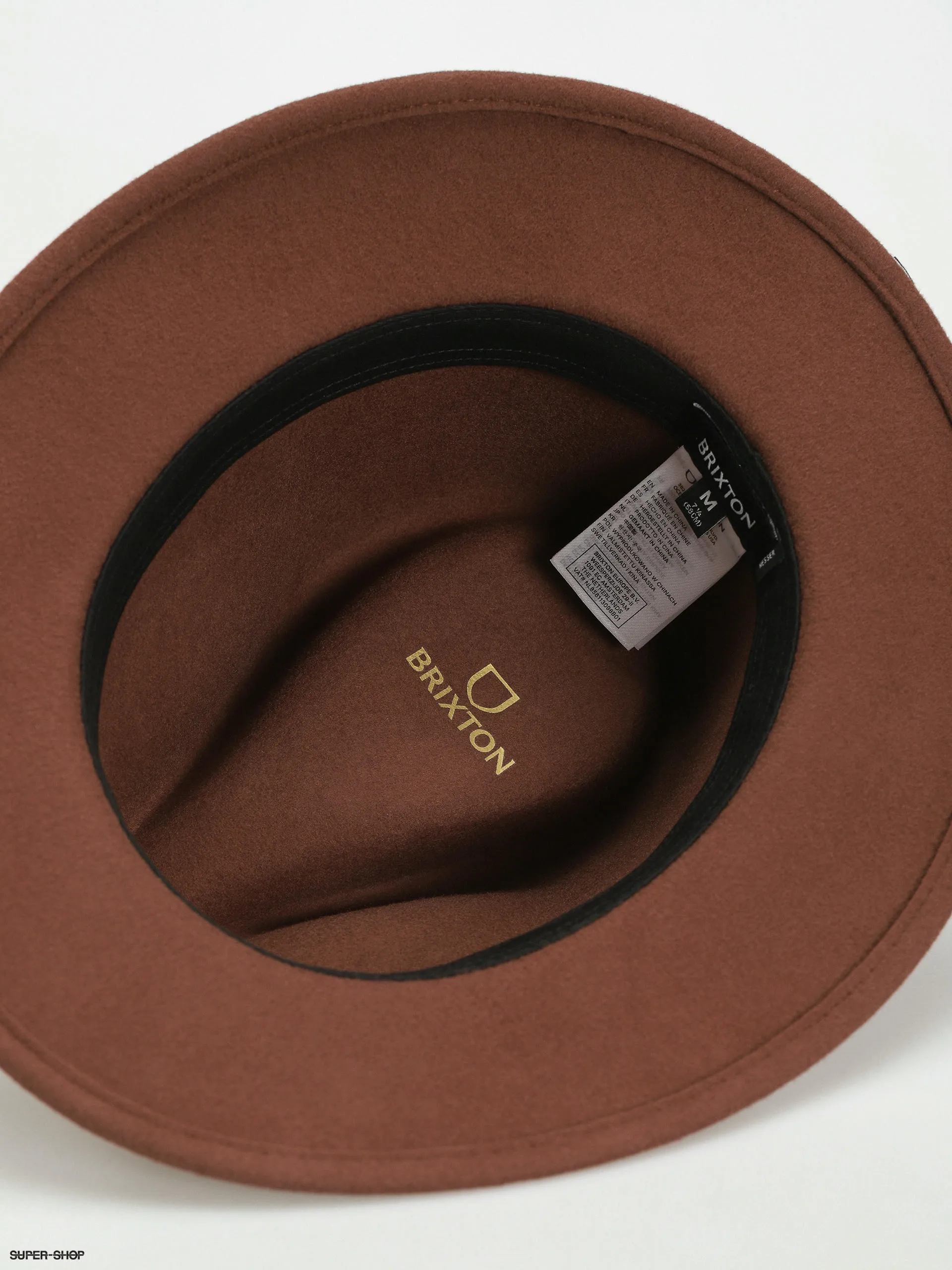 Brixton Messer Fedora Hat (sepia)