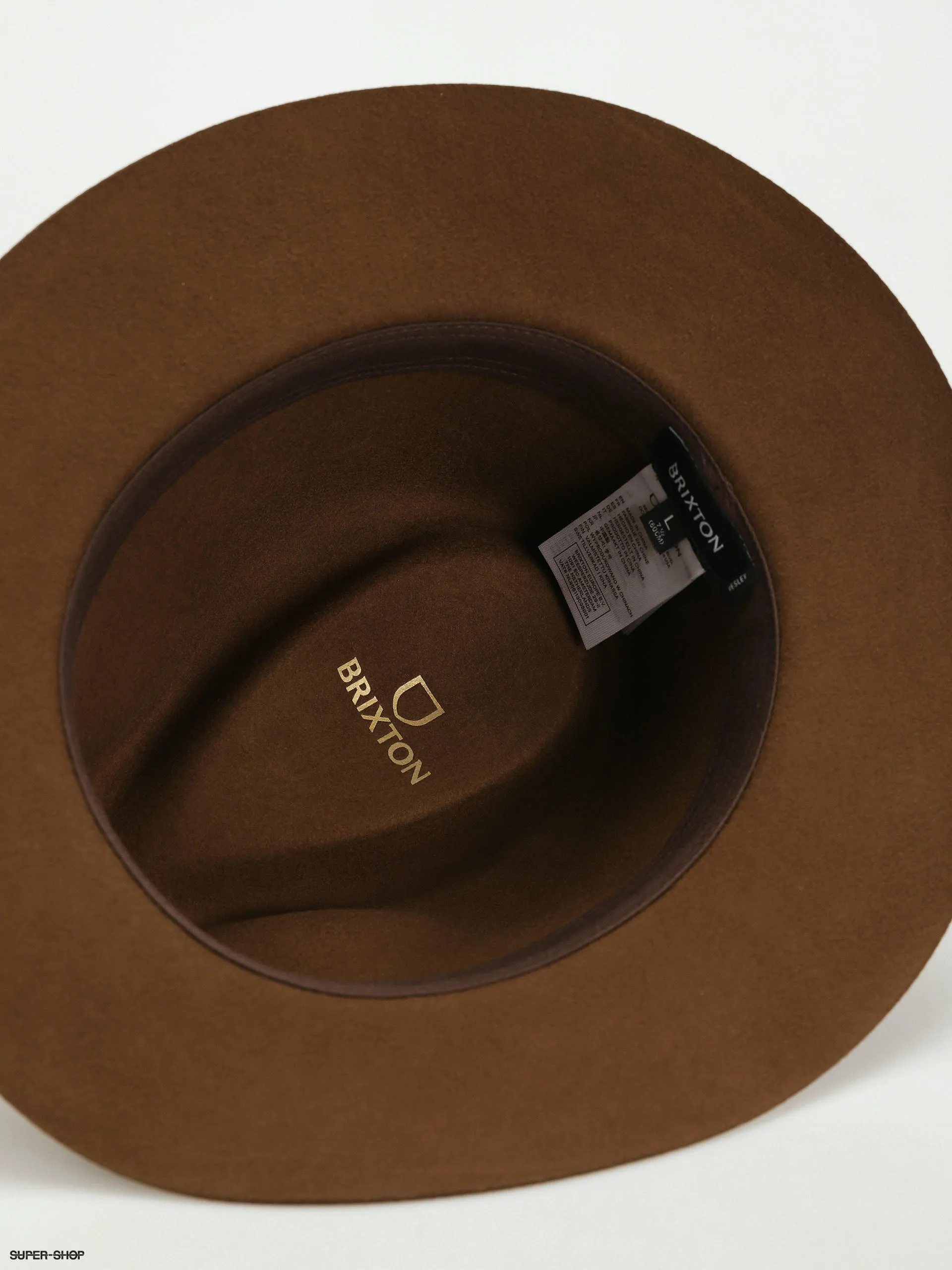 Brixton Wesley Fedora Hat (coffee)