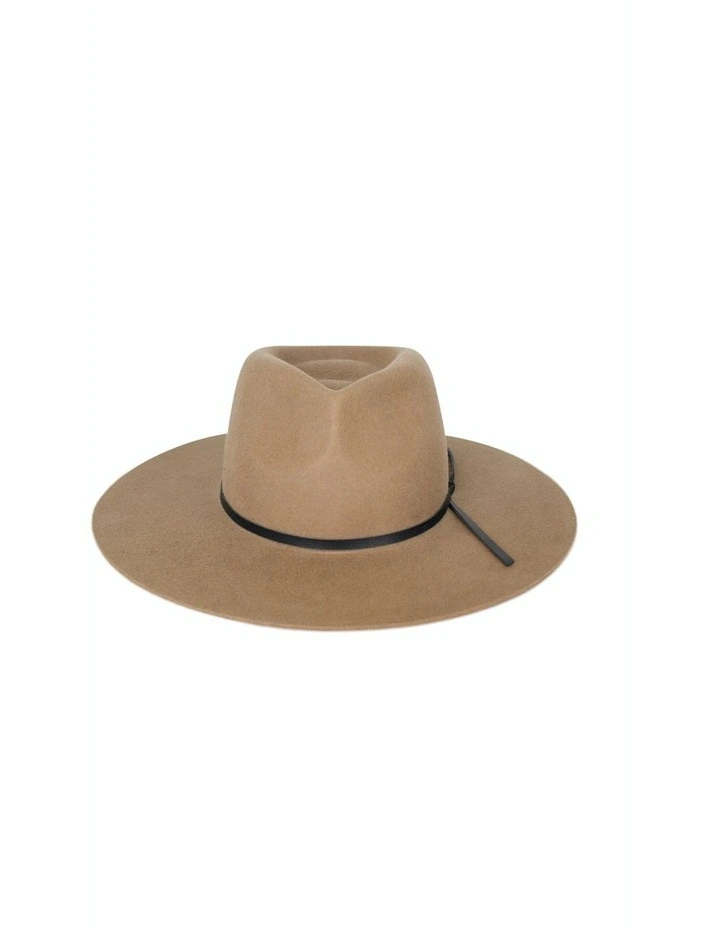 Bronco Fedora Hat in Camel