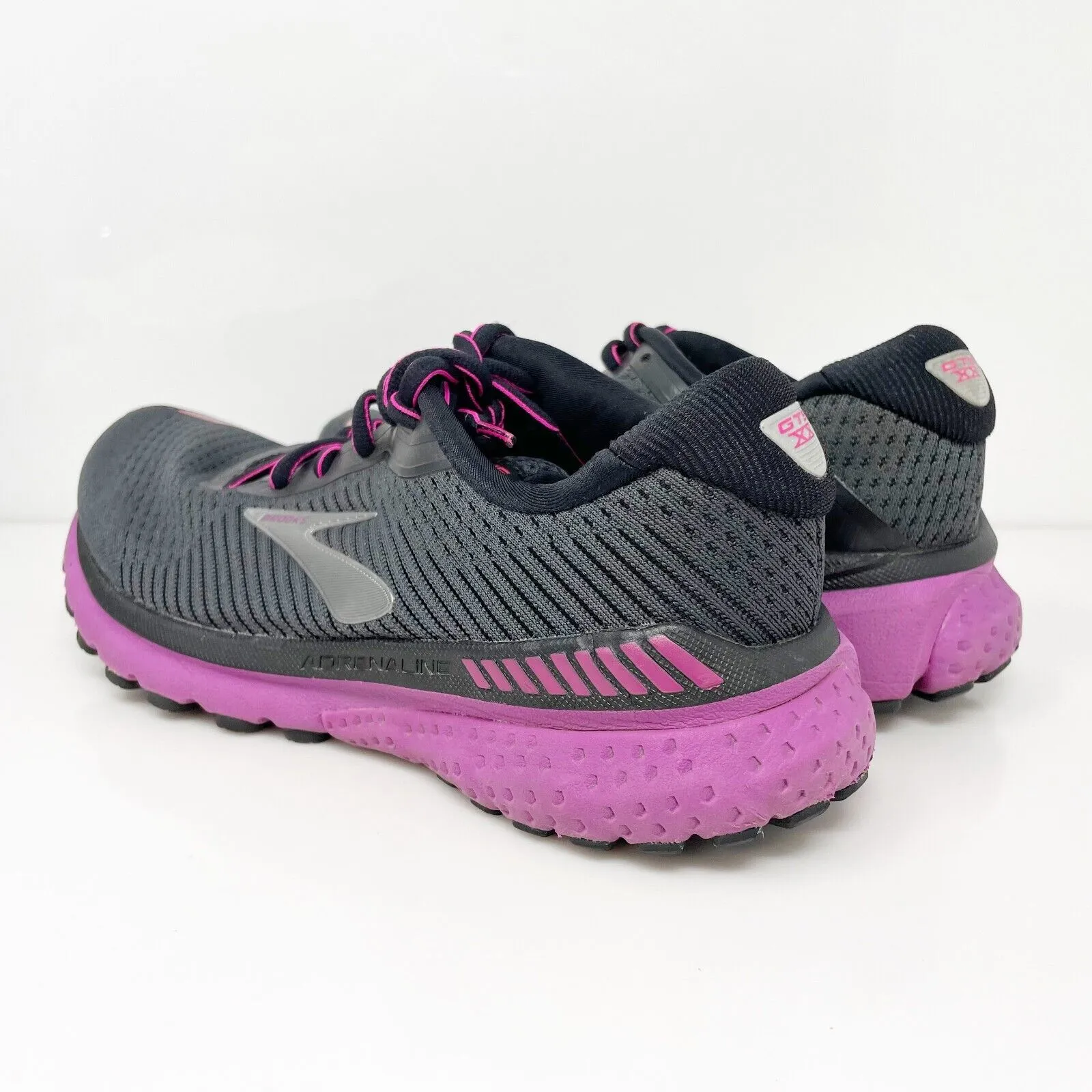 Brooks Womens Adrenaline GTS 20 1202961B062 Black Running Shoes Sneakers 7.5 B