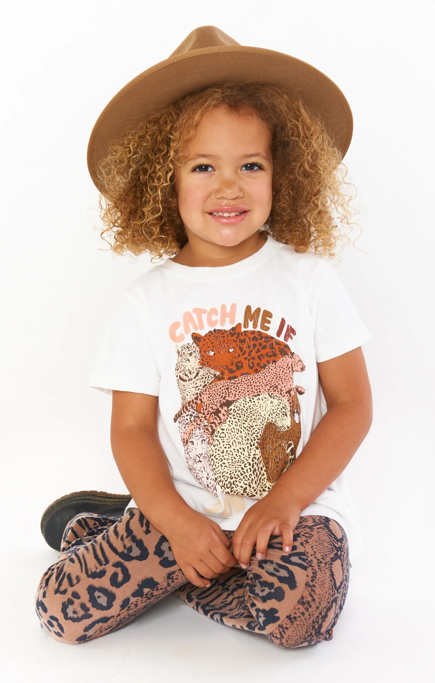 Camp The Label Ford Wide Brim Kids Hat ~ Brown