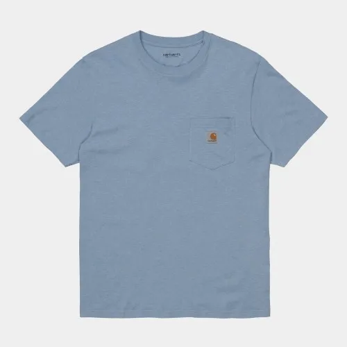 Carhartt WIP Classic Pocket T-Shirt Icesheet Blue Heather