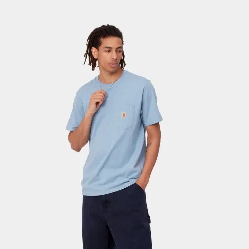 Carhartt WIP Classic Pocket T-Shirt Icesheet Blue Heather