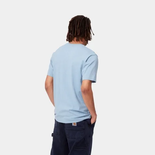 Carhartt WIP Classic Pocket T-Shirt Icesheet Blue Heather