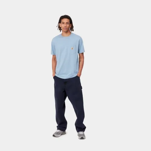 Carhartt WIP Classic Pocket T-Shirt Icesheet Blue Heather