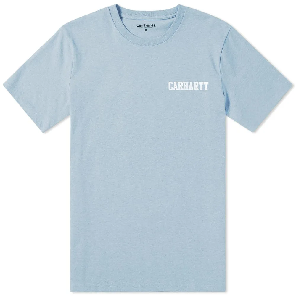 Carhartt WIP College Script TeeDusty Blue Heather