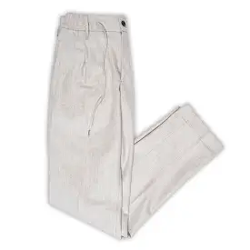 Chandler easy drawnstring pants Virgin Wool Flannel (cord melange)