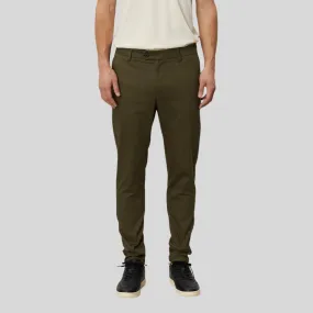 Como Cotton Suit Pants (Olive Night)