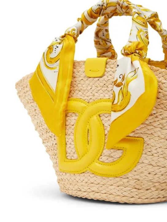 Dolce&Gabbana   Small Kendra straw tote bag 