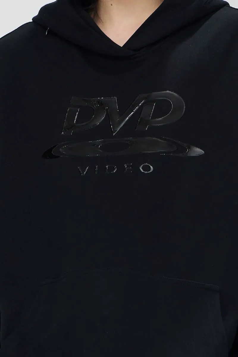 DVD Print Hidden Zip Hoodie