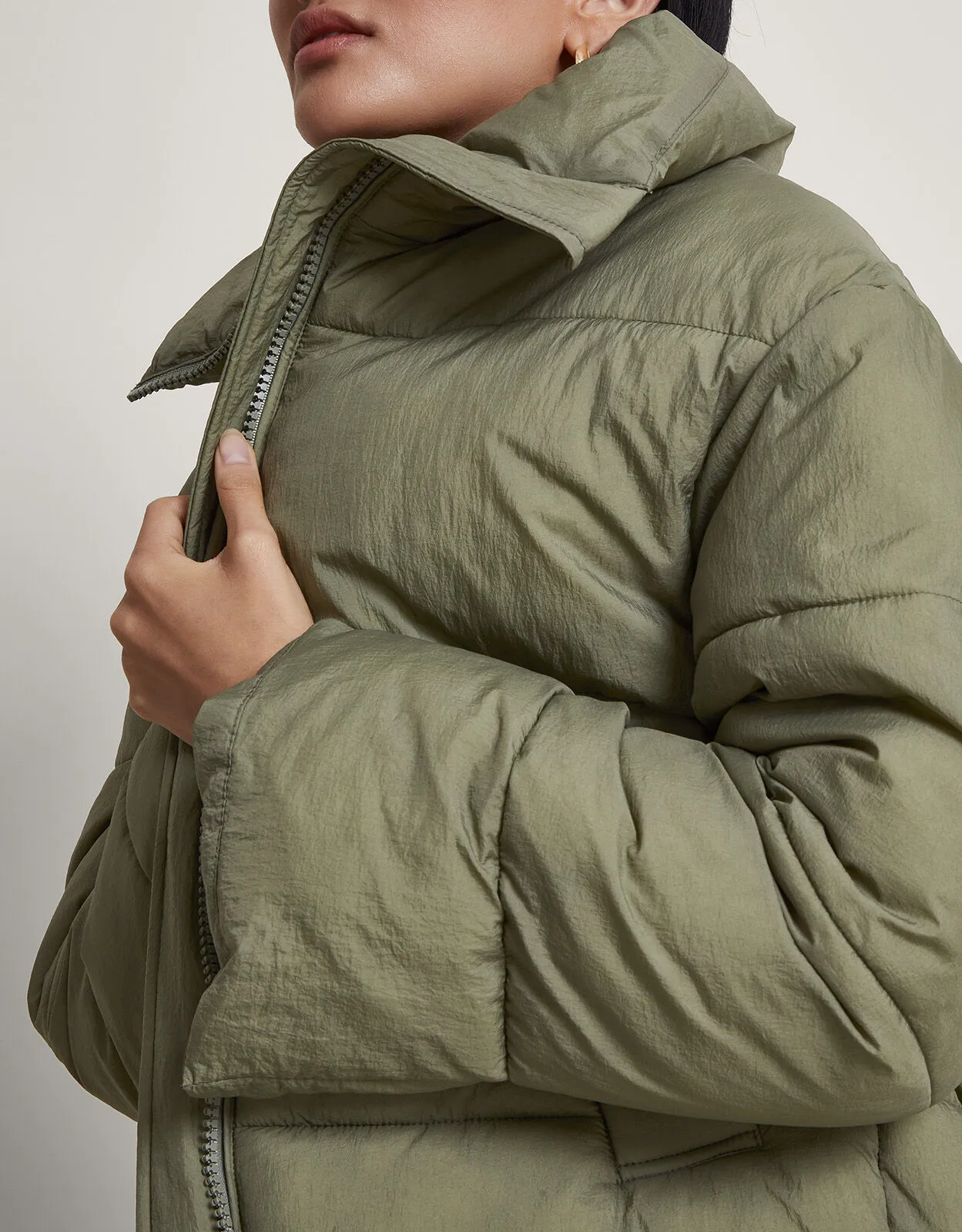 Emmy Padded Coat Green