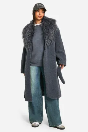 Faux Fur Maxi Coat