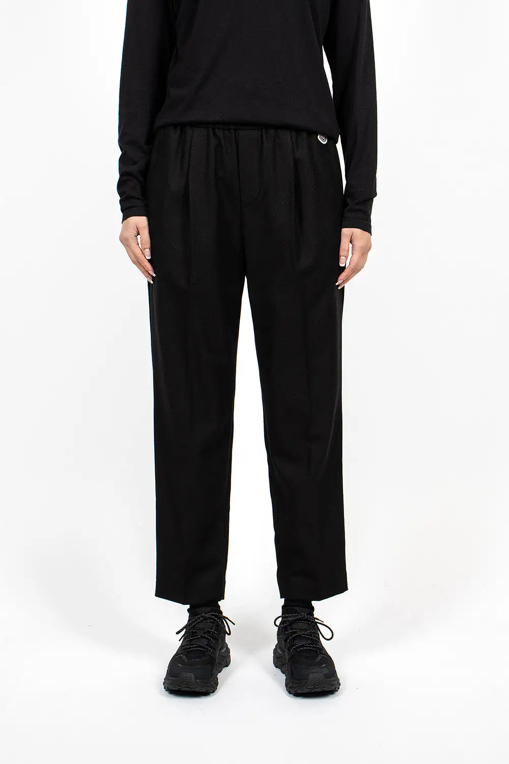 Flannel Jogging Trousers Black