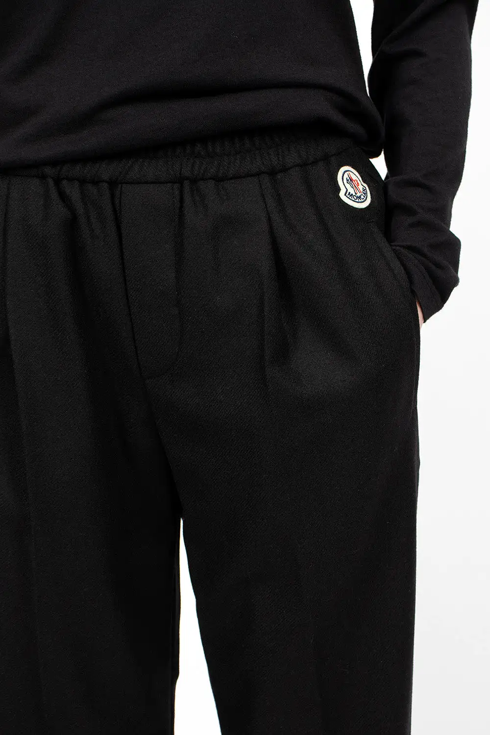 Flannel Jogging Trousers Black