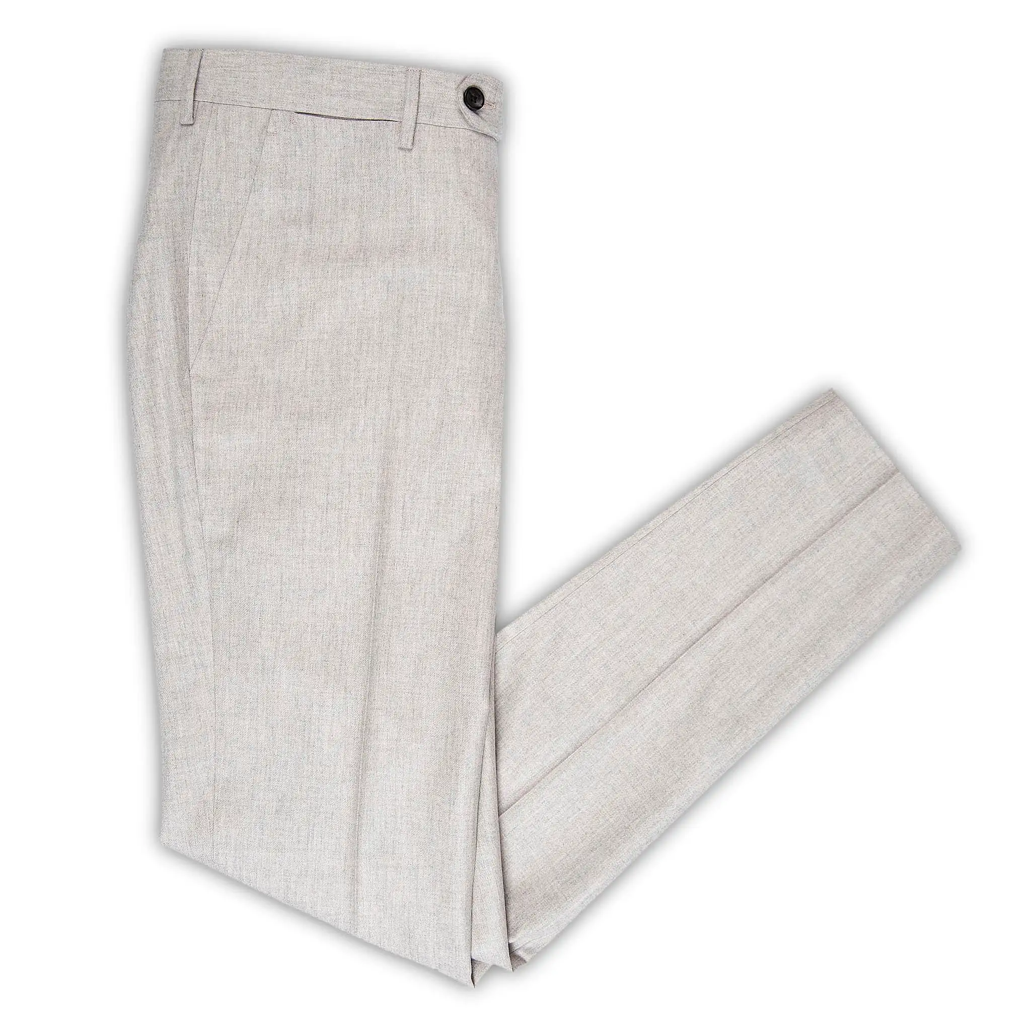 Flavien Chino Pants Wool Flannel (Cord Melange)