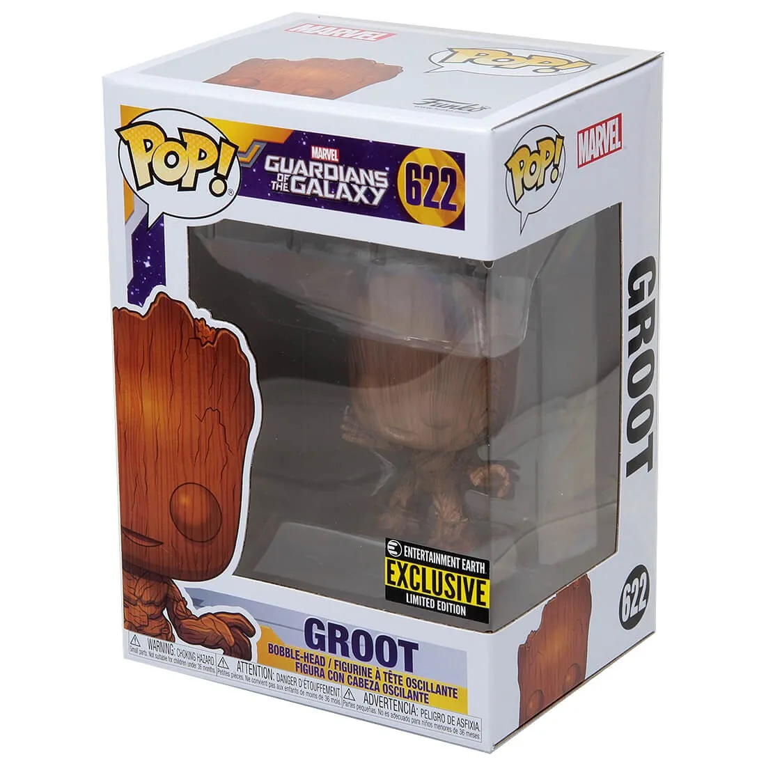 Funko Marvel Guardians Of The Galaxy Groot Wood Deco - Entertainment Earth Exclusive (brown)