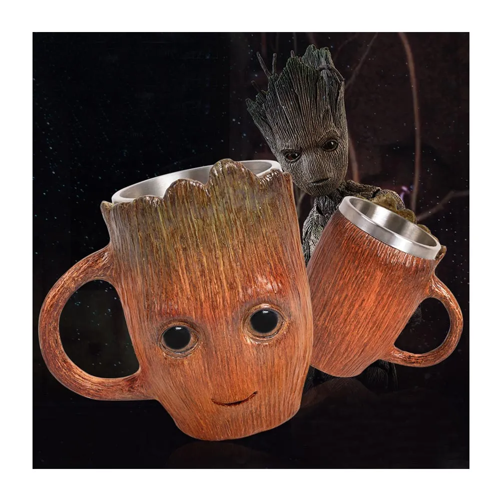 Groot Guardians of the Galaxy Vol. 3 Cosplay Cups stainless steel Beer Tea Coffee Milk Water Cup Kitchen Bar Drinkware for Kitch