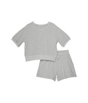 HABITUAL girl Ponte Top & Shorts Set (Big Kids)