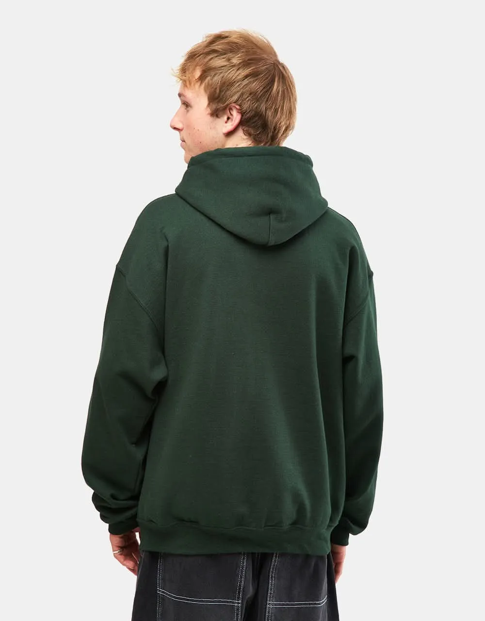 Hockey Raw Milk Pullover Hoodie - Forrest Green