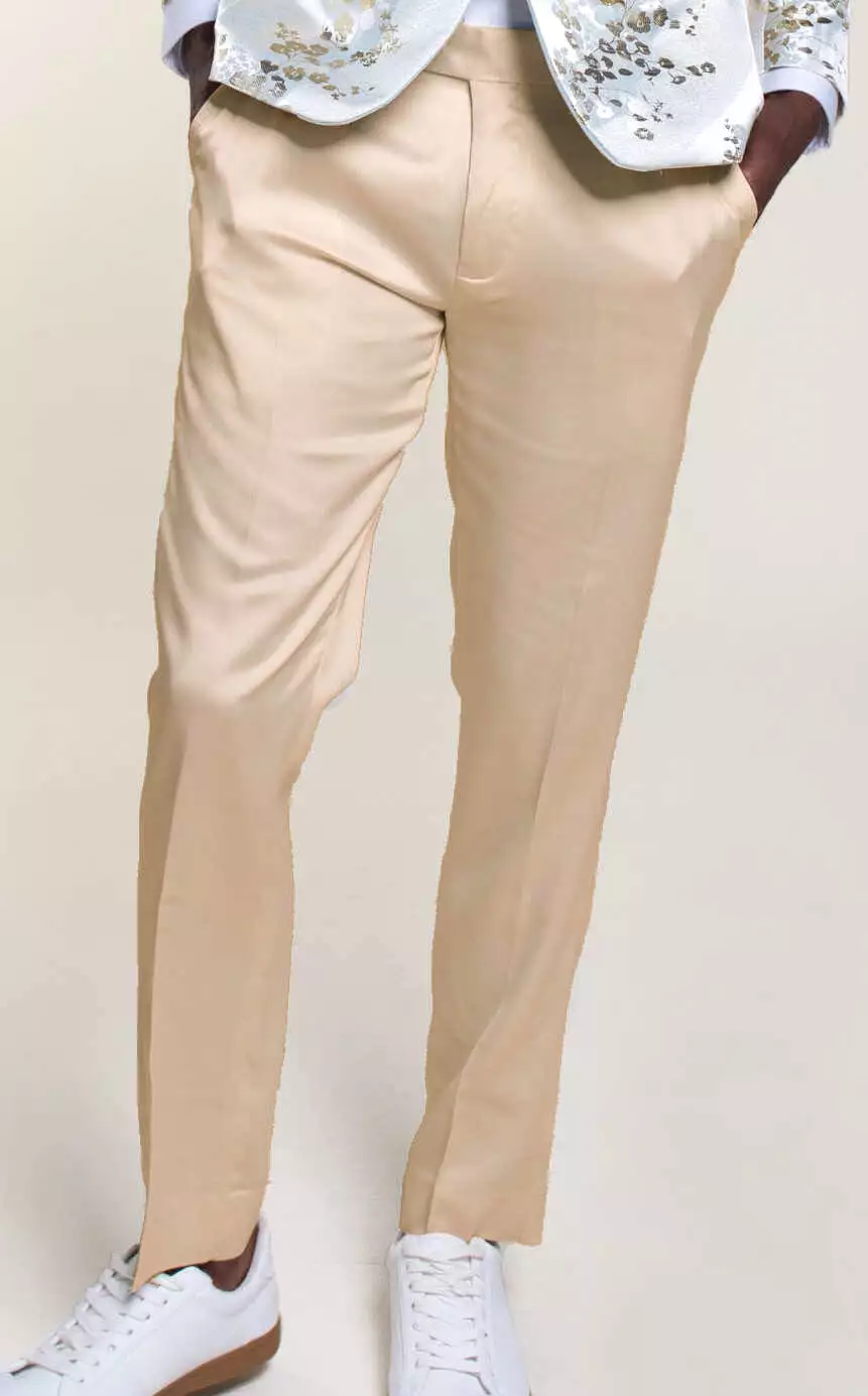 Inserch Satin Pants with Stretch P3901-62 Pink