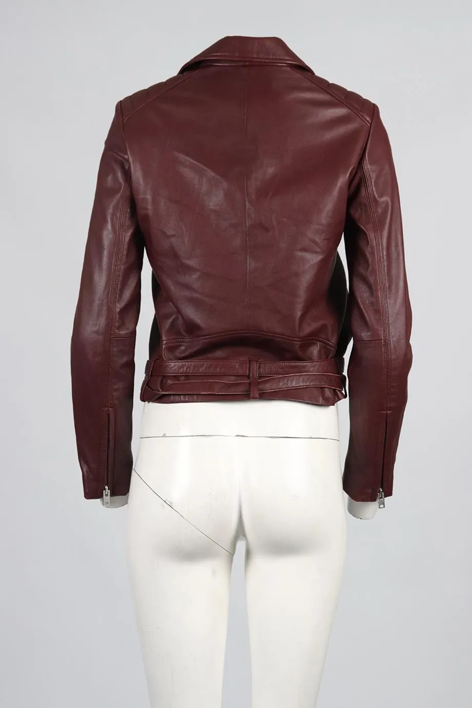 IRO LEATHER BIKER JACKET FR 38 UK 10