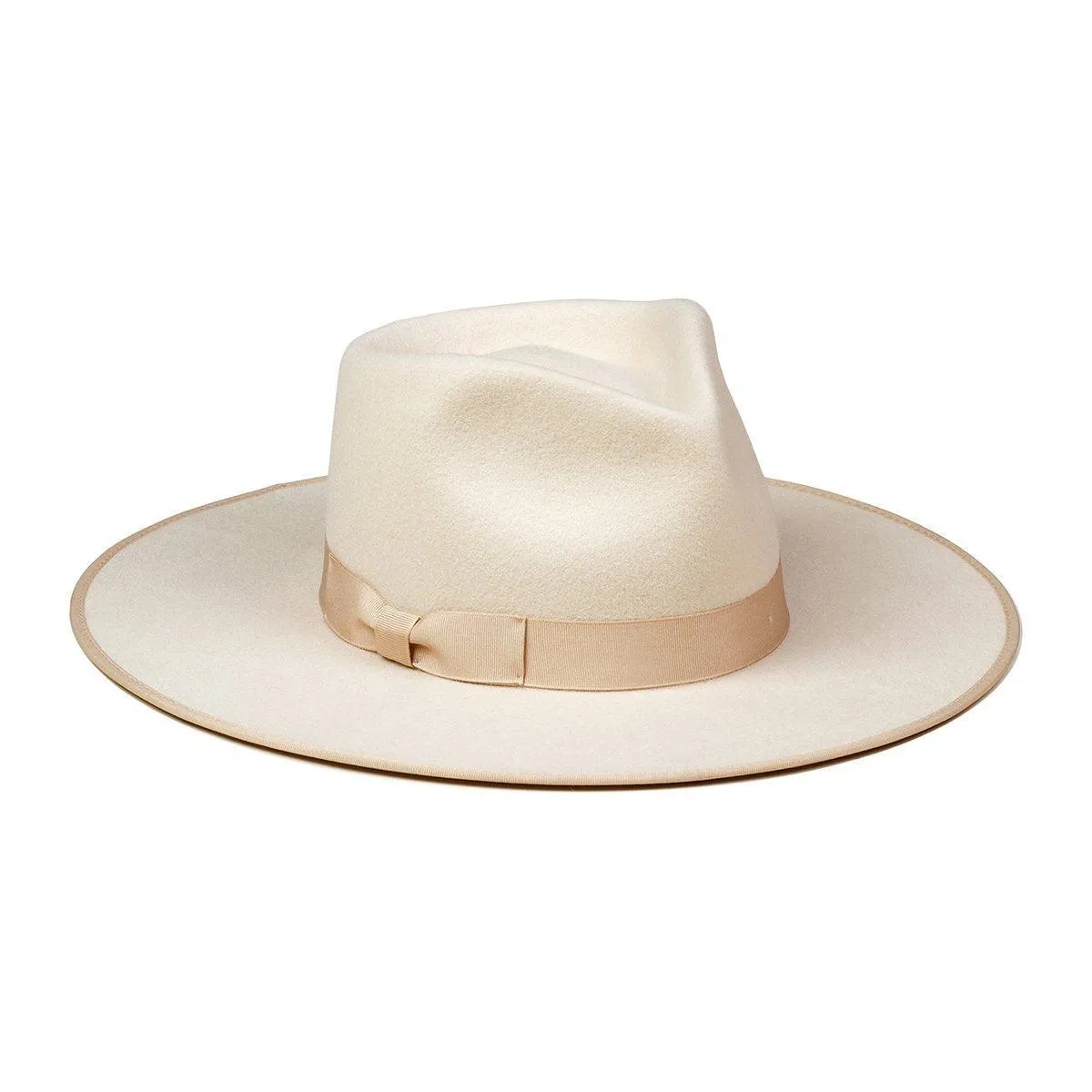 Ivory Rancher Wool Fedora Hat