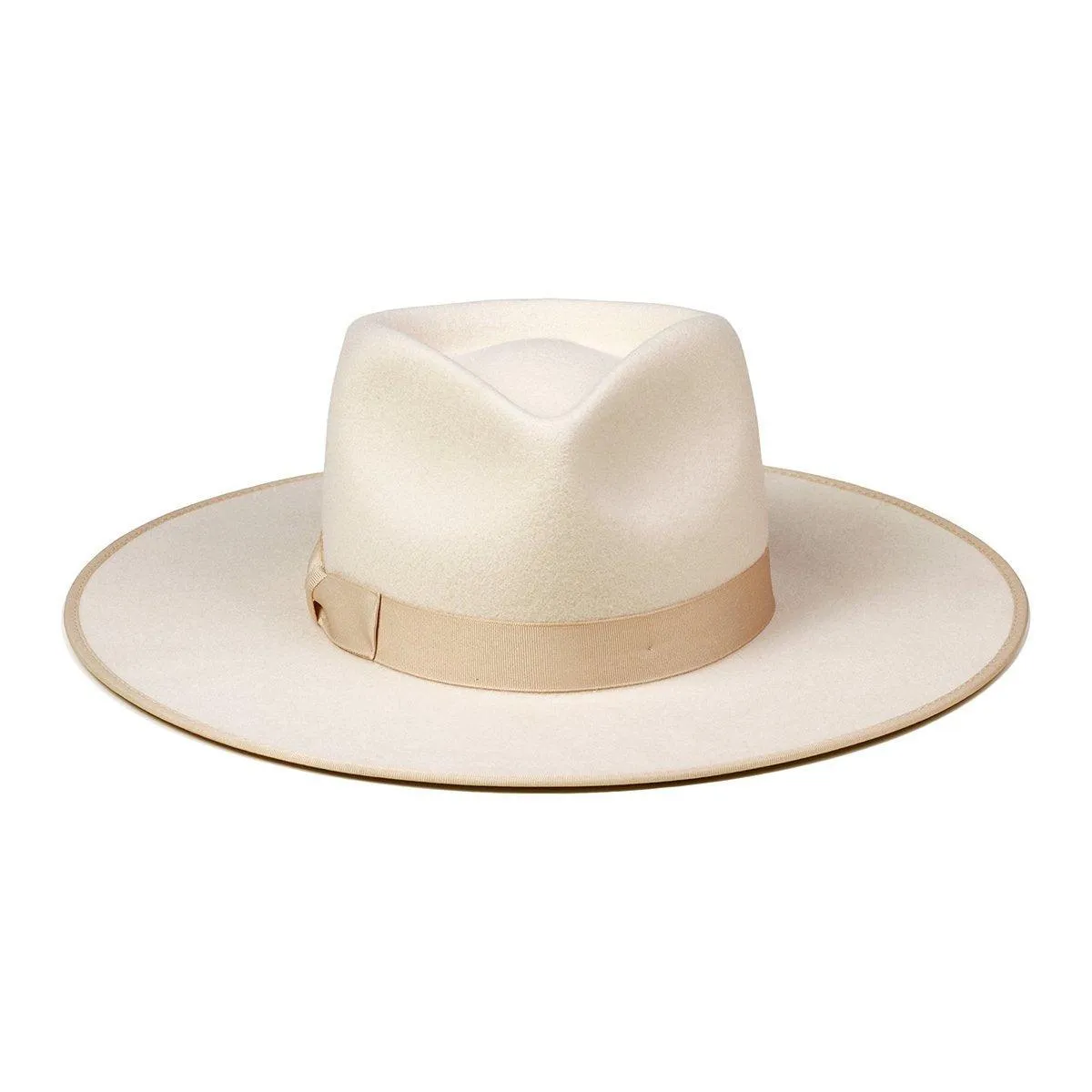 Ivory Rancher Wool Fedora Hat