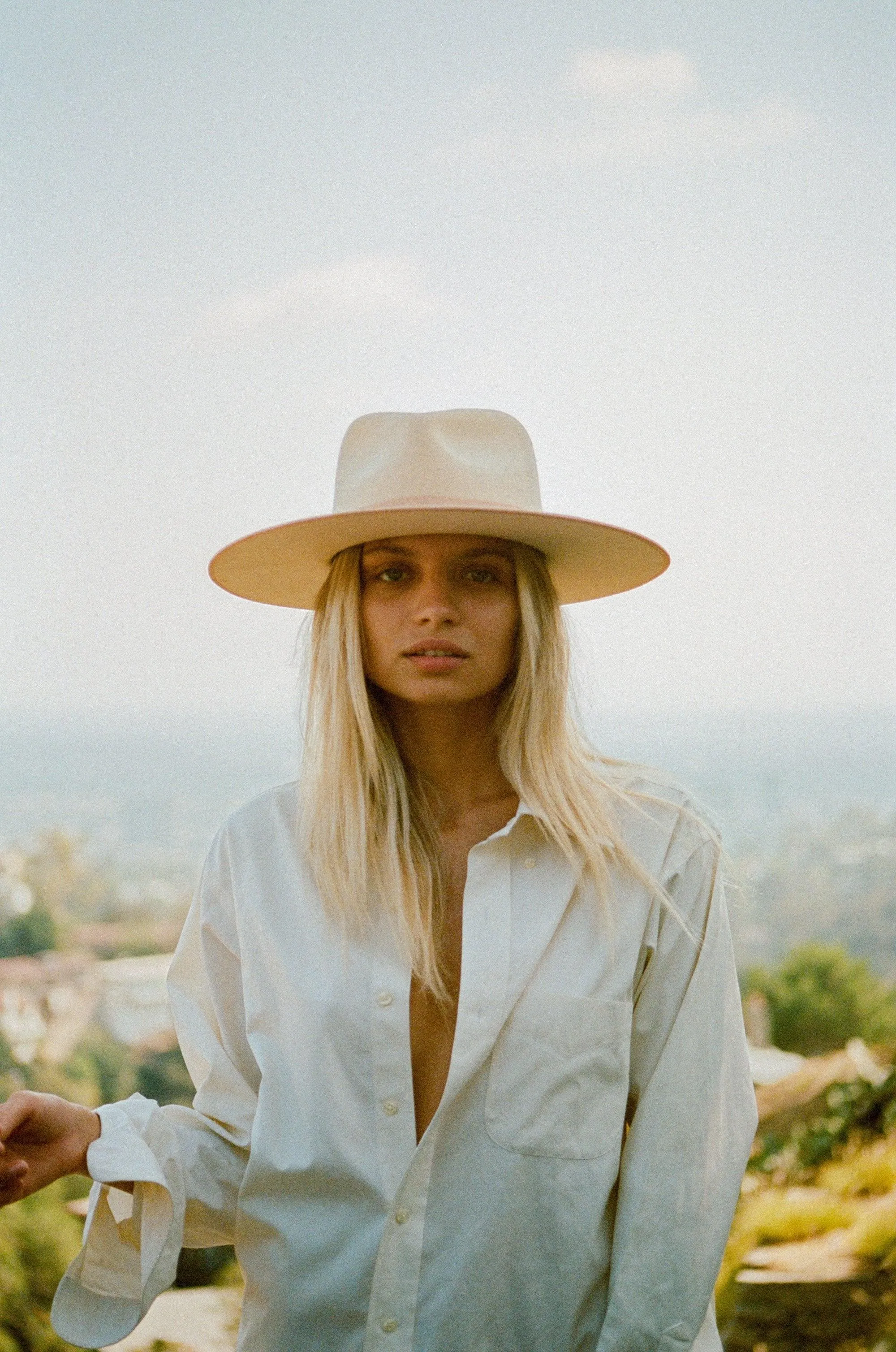 Ivory Rancher Wool Fedora Hat