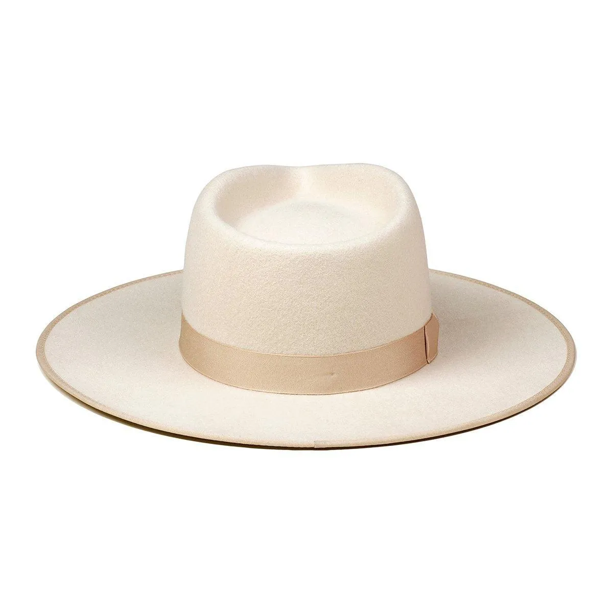 Ivory Rancher Wool Fedora Hat